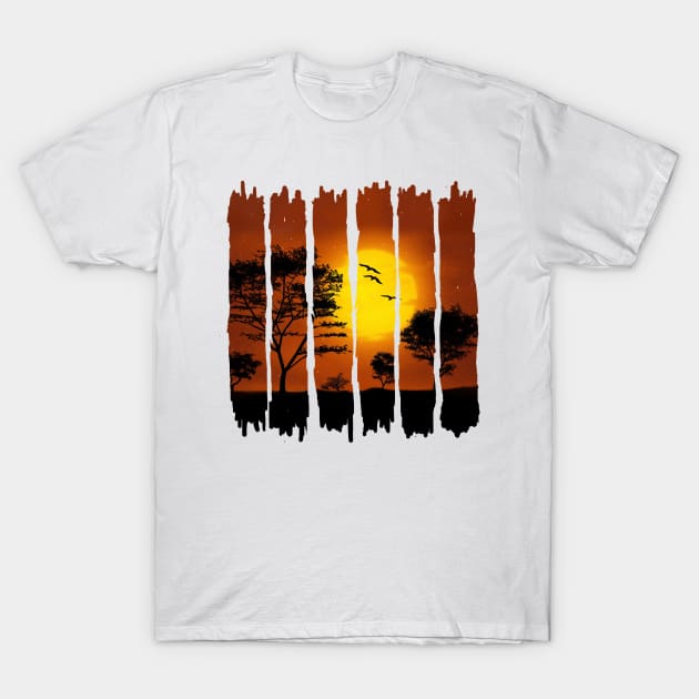 Sunset T-Shirt by valsymot